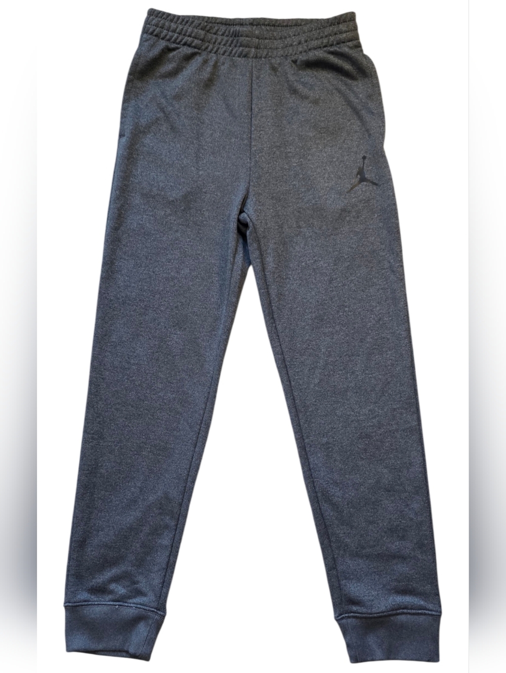 Jordan Boys Large 12 to 13 Dri Fit Charcoal Gray Jogger Sweatpants